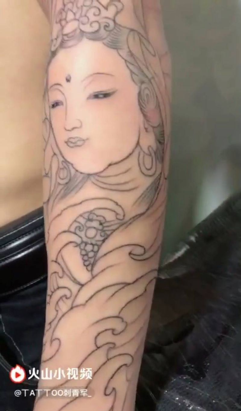 观音纹身图片