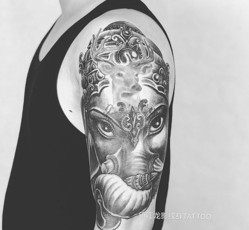 象神纹身图片