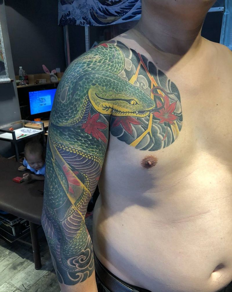 半年前作品纹身图片