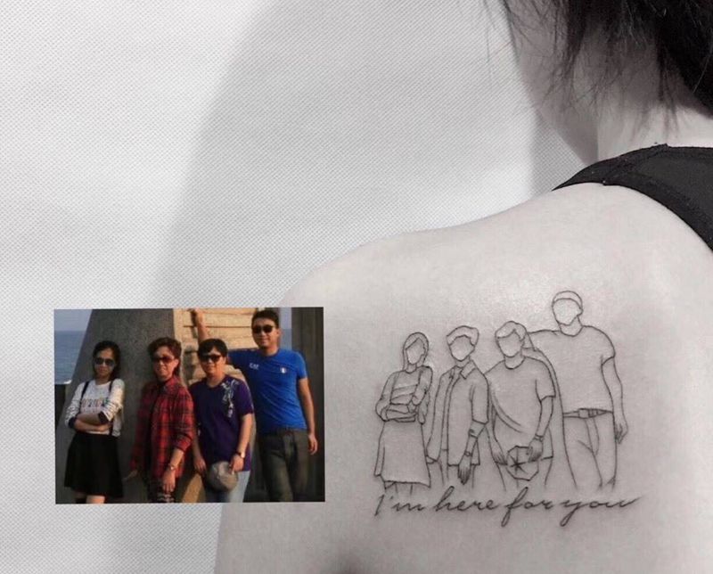 照片剪影shej纹身图片