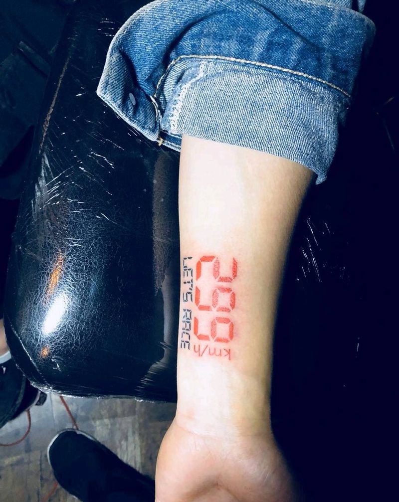 数字纹身图片_手臂纹身图案