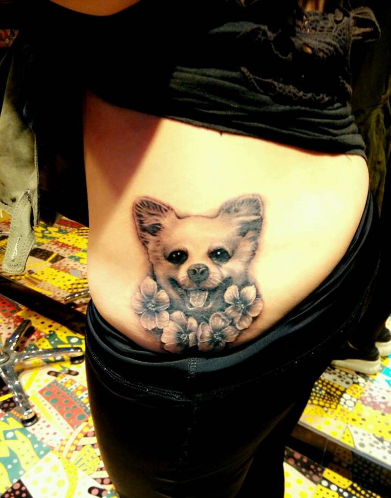 狗狗纹身图片