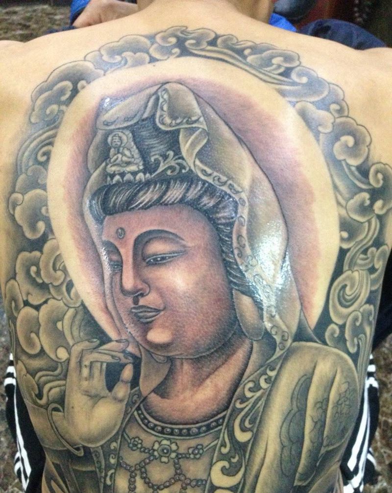观音纹身图片