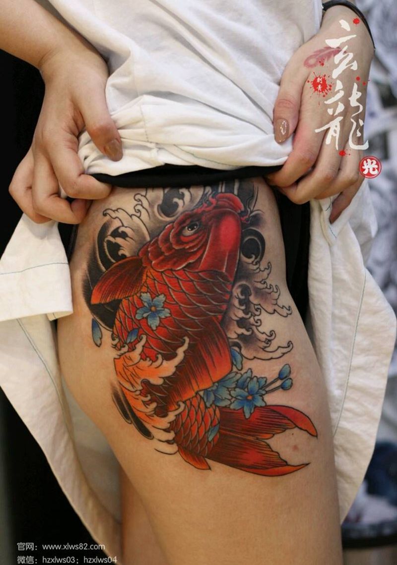 鲤鱼纹身图片