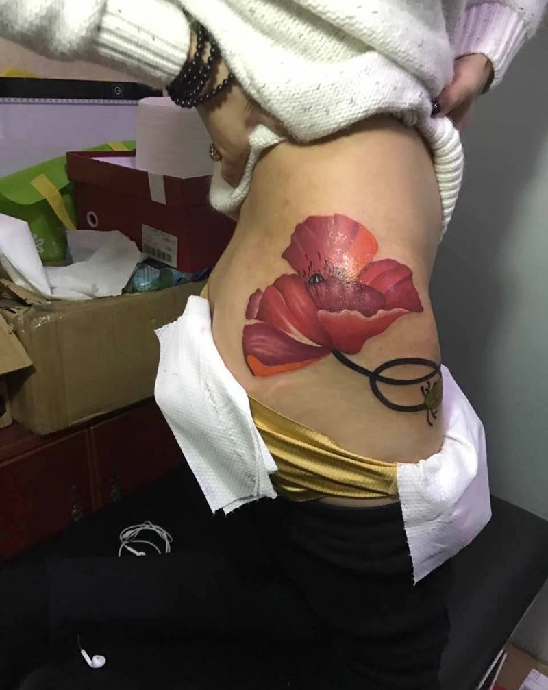 罂粟花纹身图片