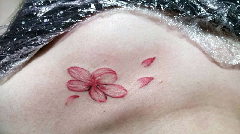 花纹身图片_水彩纹身图案