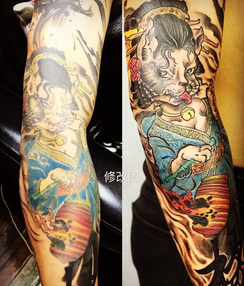 妖猫修改纹身图片