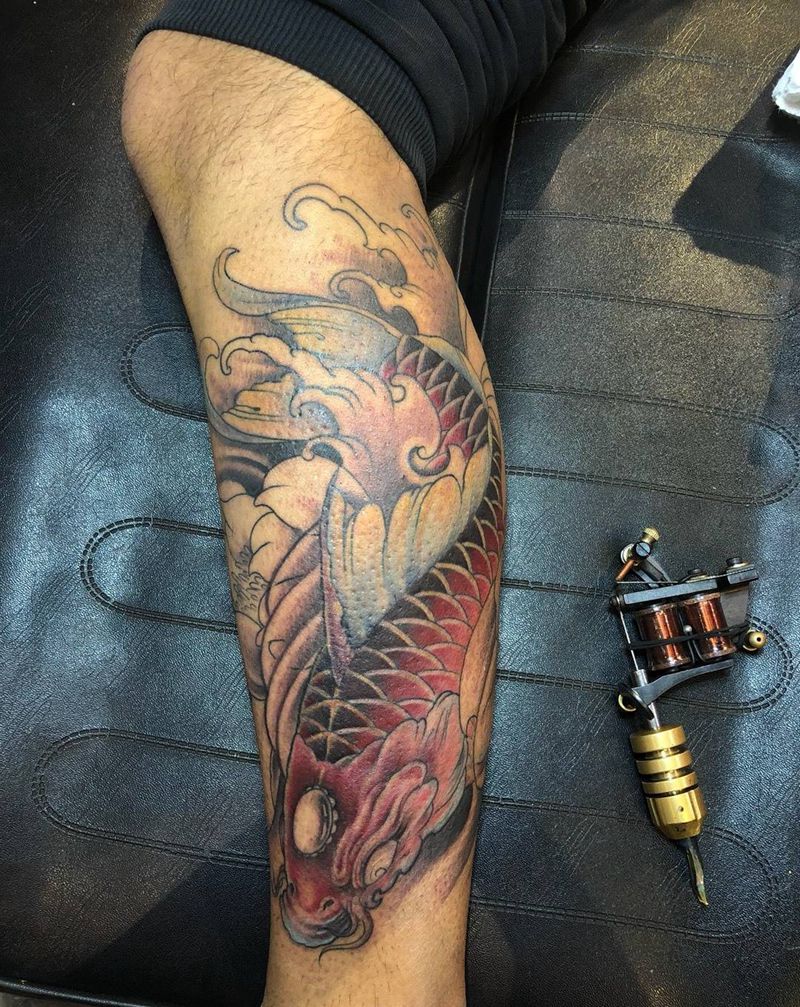 小鱼走一个纹身图片