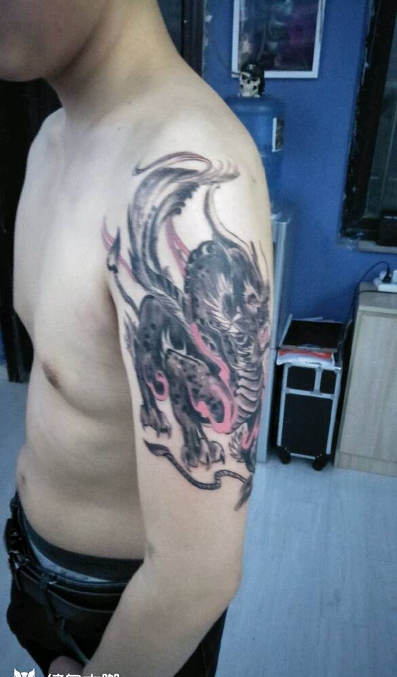 麒麟兽纹身图片