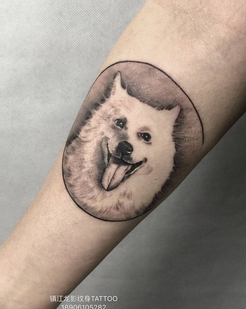 微笑天使纹身图片