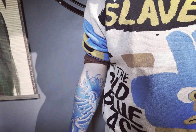 浪臂。纹身图片_手臂纹身图案