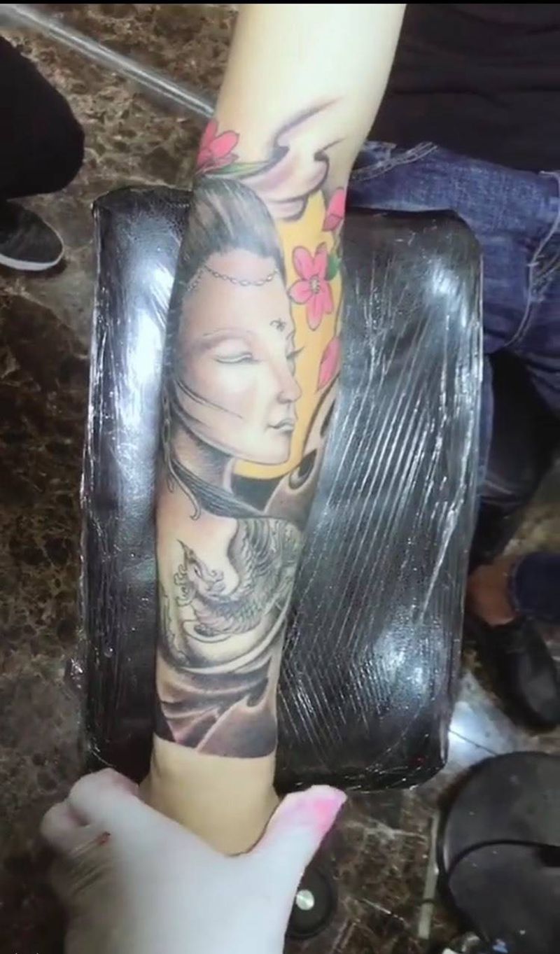 艺妓纹身图片