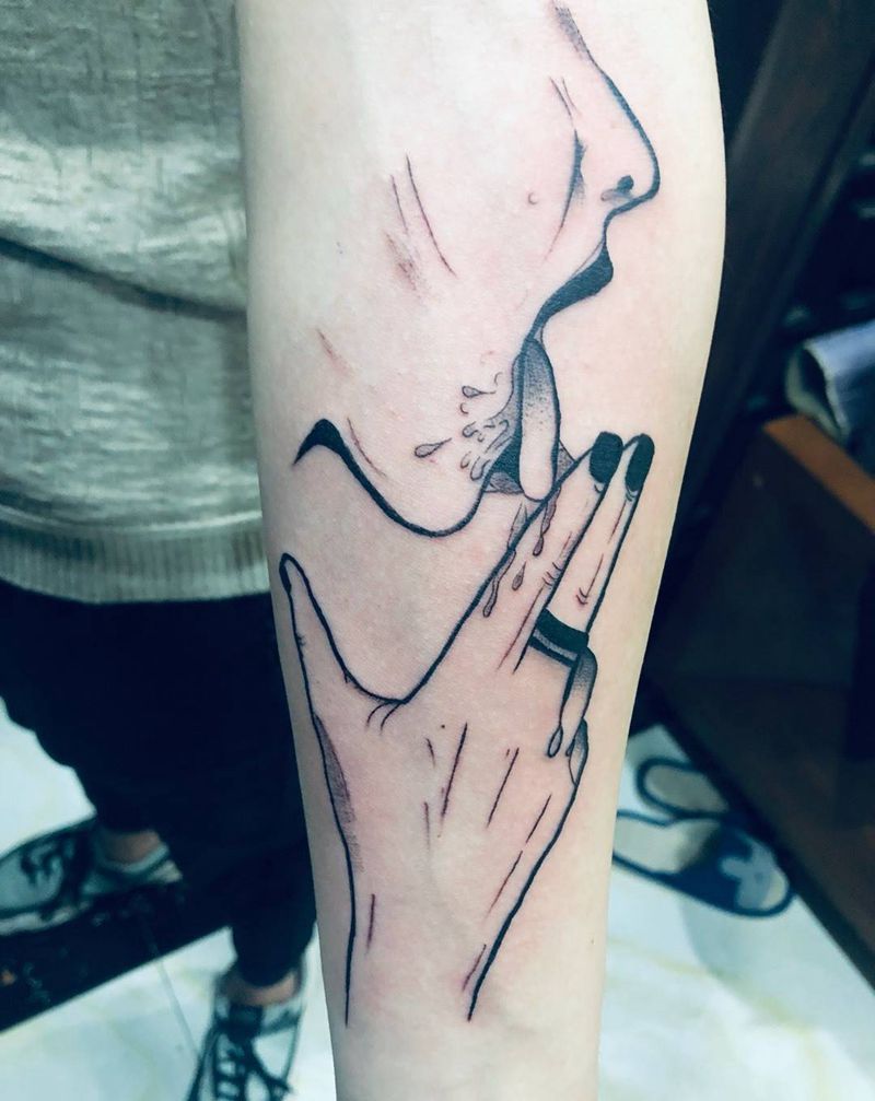 简笔画纹身图片_手臂纹身图案