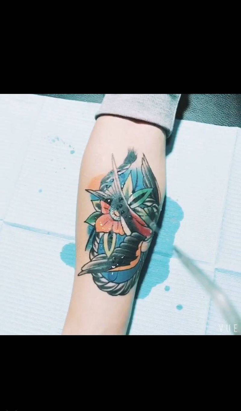 燕子纹身图片