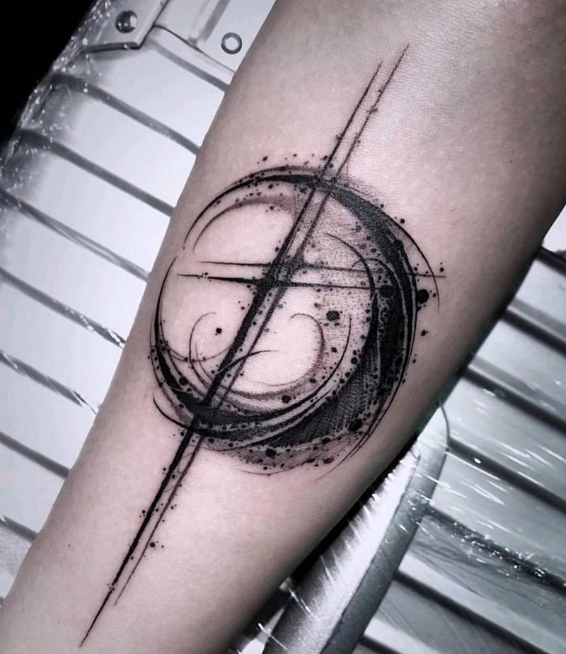 花体字纹身图片_手臂肩部花体字纹身图案