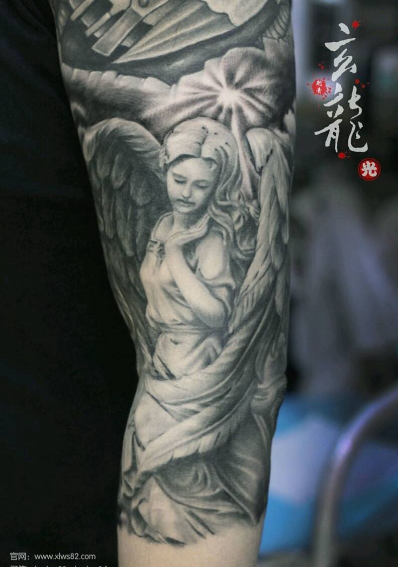 天使纹身图片
