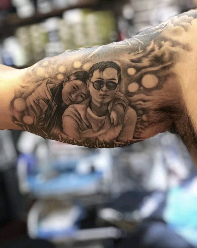 家人纹身图片