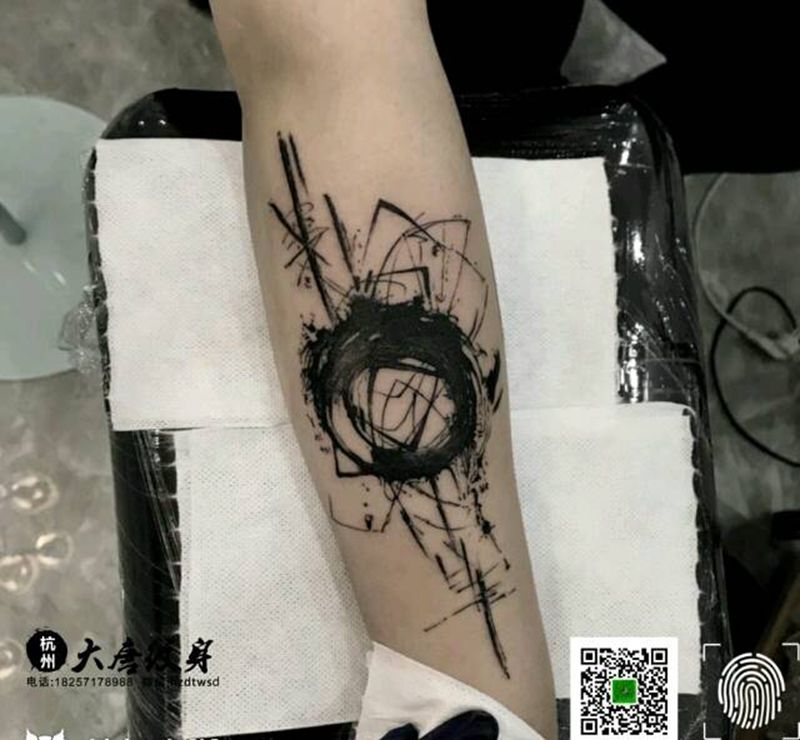 #泼墨纹身#纹身图片