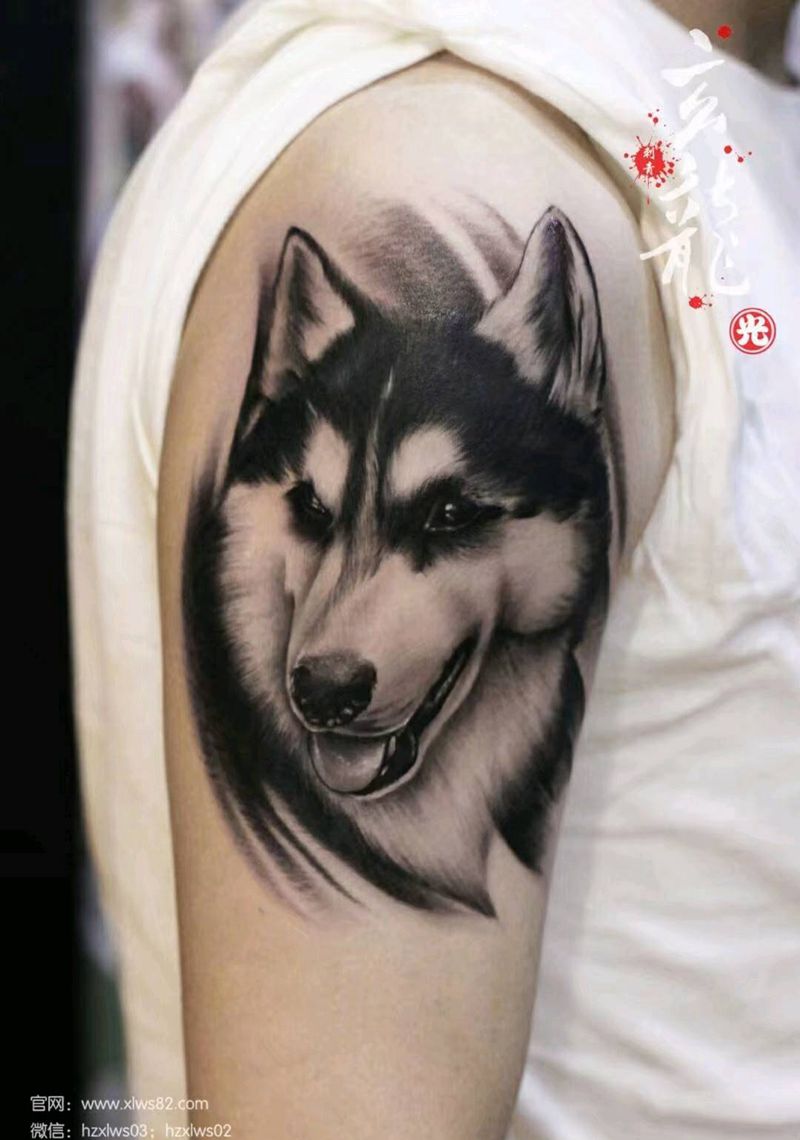 狗纹身图片