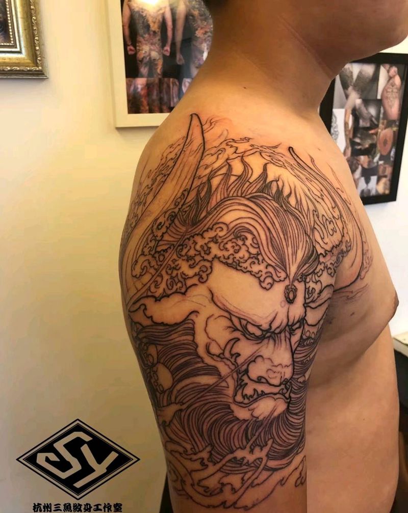 牛魔王纹身图片