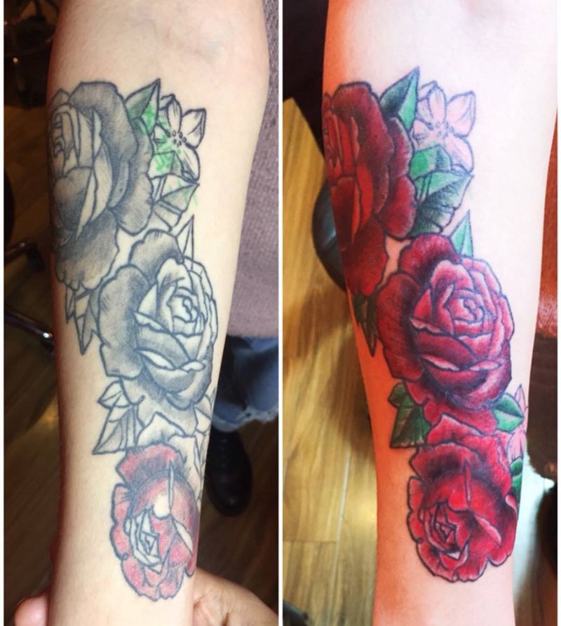 毁皮修改上色纹身图片