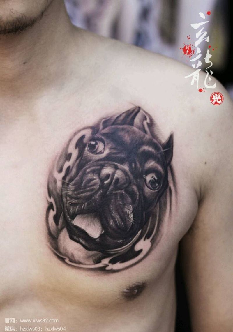 狗狗纹身图片