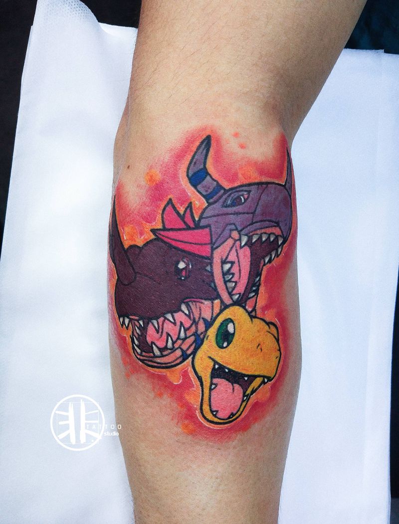 宝可梦系列纹身图片_手臂New School动漫卡通宝可梦纹身图案
