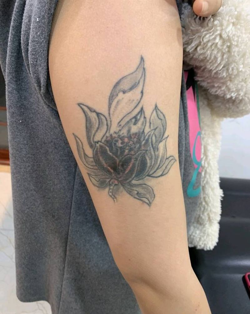 旧纹身遮盖纹身图片_手臂水彩纹身图案