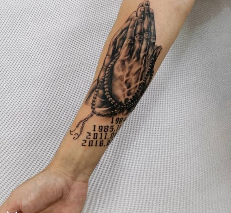 手纹身图片_手部欧美写实纹身图案