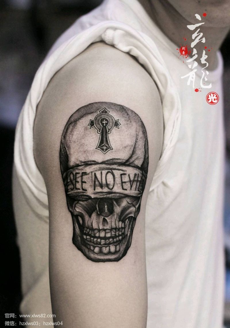 骷髅纹身图片
