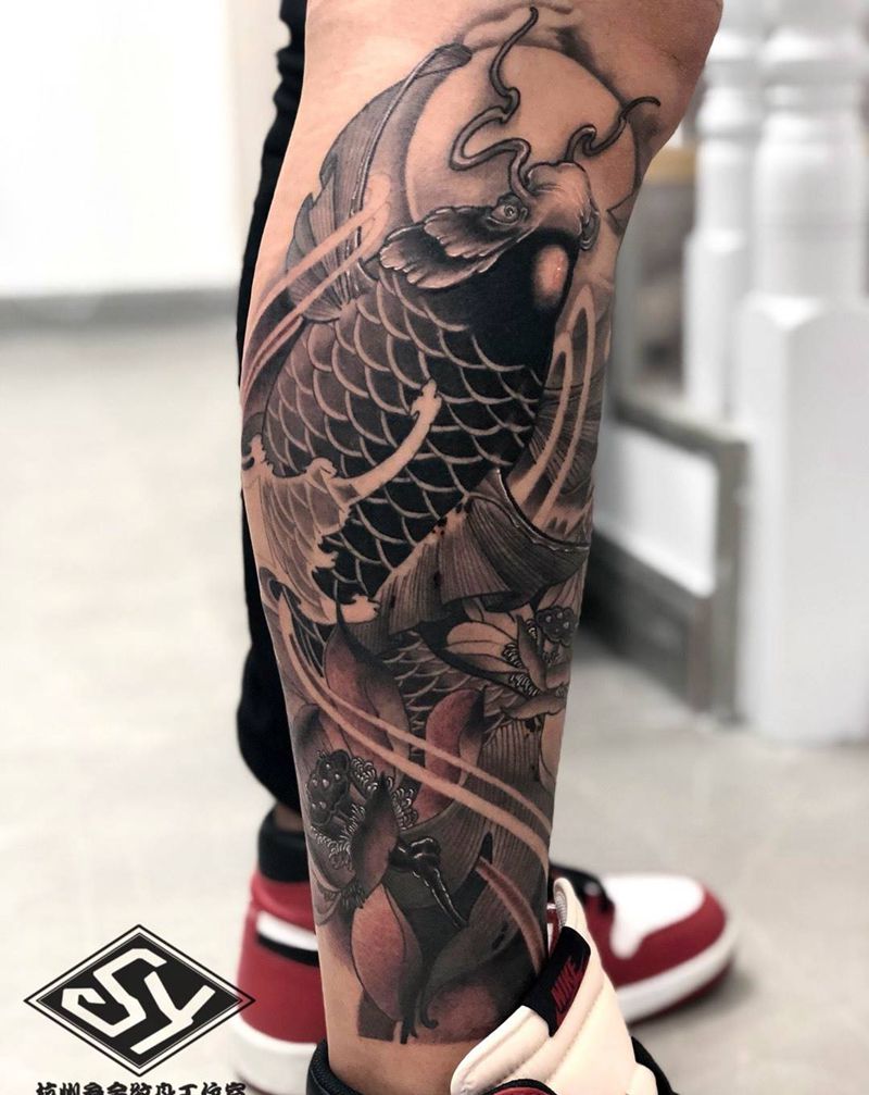 鲤鱼纹身图片