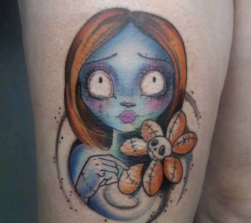 小清新 new schy纹身图片_手部腿部New School纹身图案