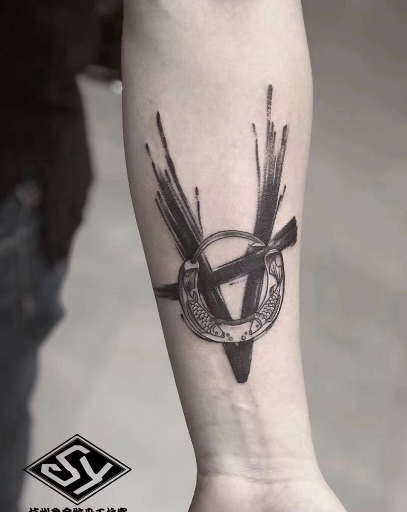 自己设计的钩针纹身图片