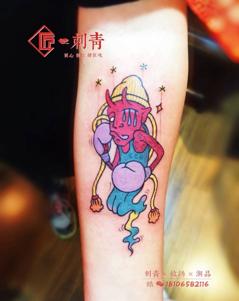 卡通图纹身图片