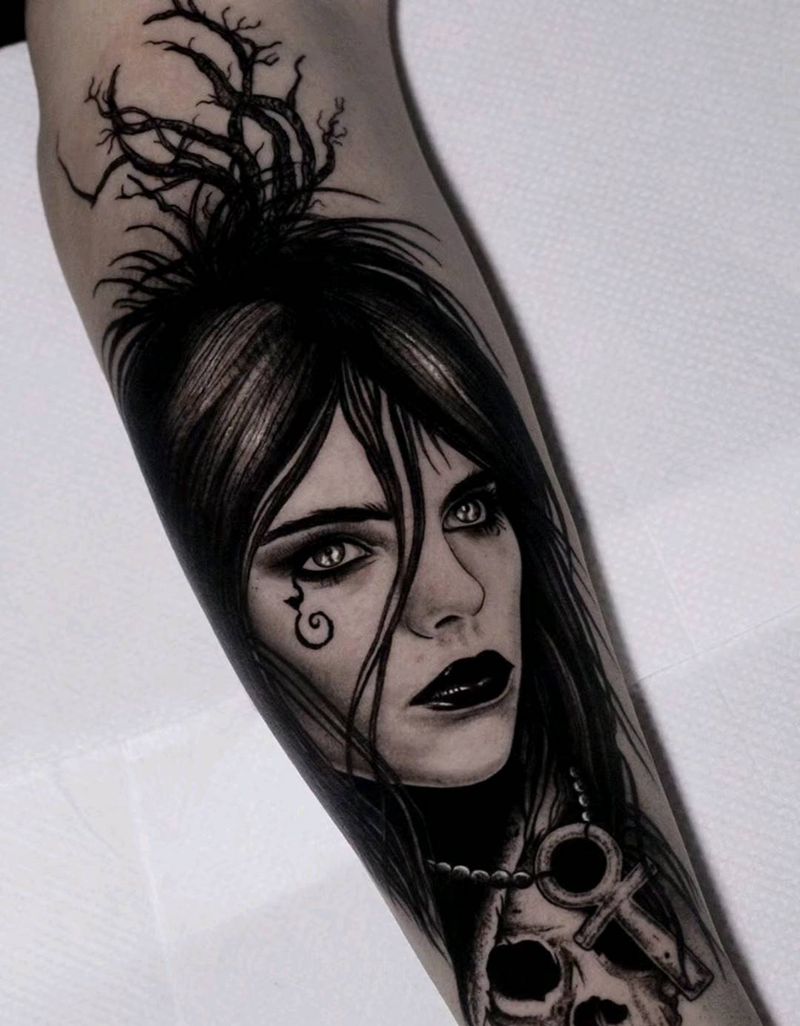 暗黑纹身图片_手臂暗黑纹身图案