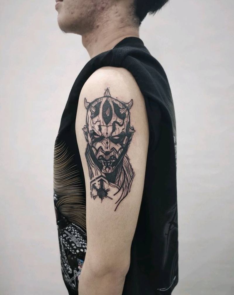 线条纹身纹身图片_手臂线条速写纹身图案