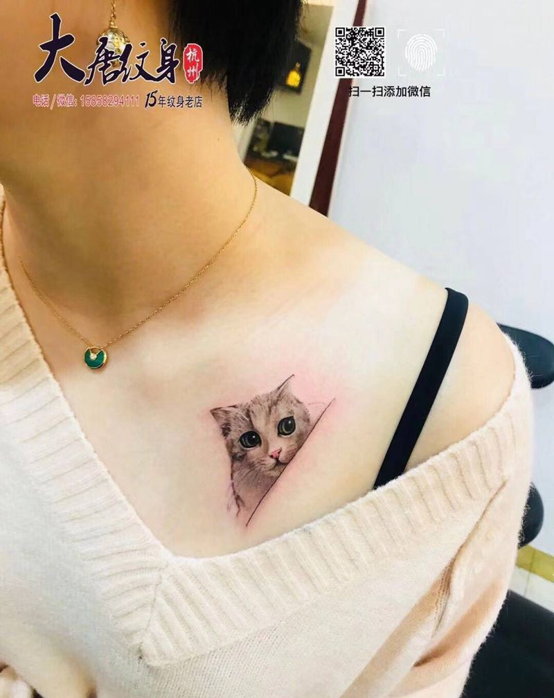 猫咪纹身图片
