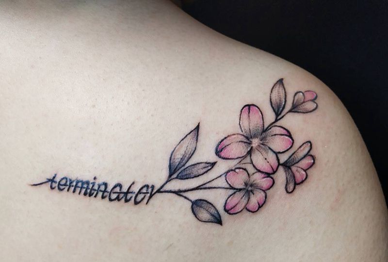 小清新花纹身图片