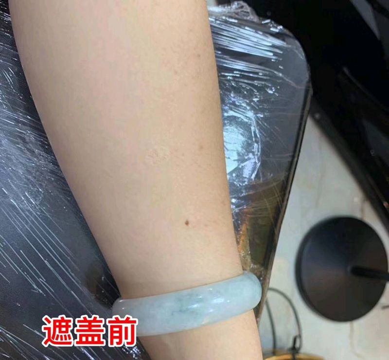 遮盖纹身图片_手部水彩小清新纹身图案