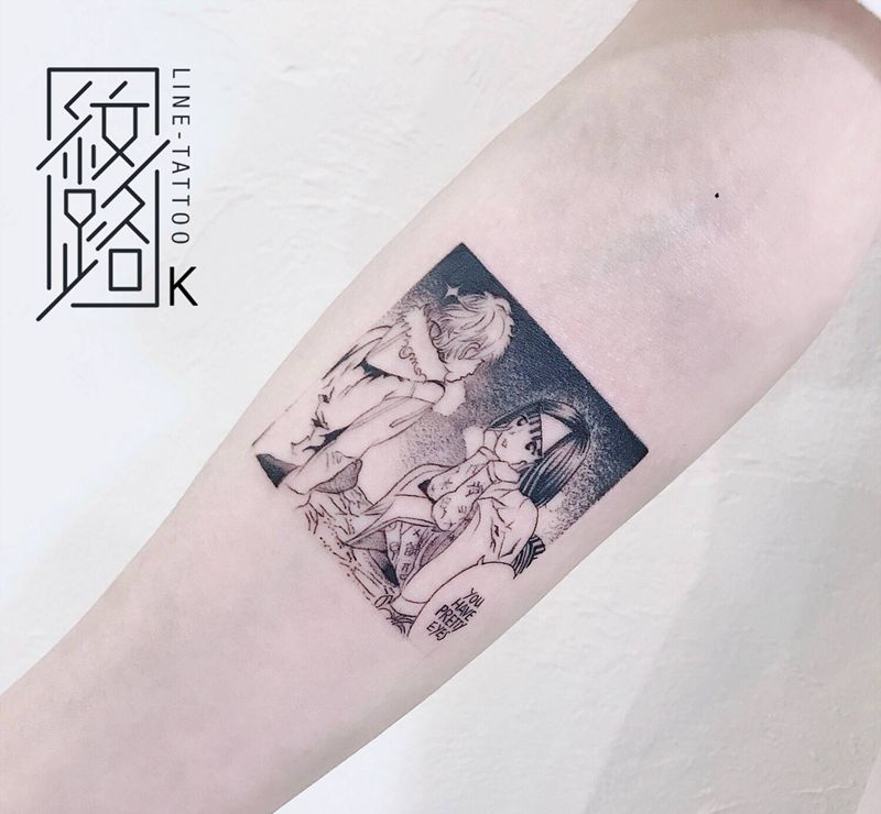 野良神纹身图片_手臂漫画野良神纹身图案