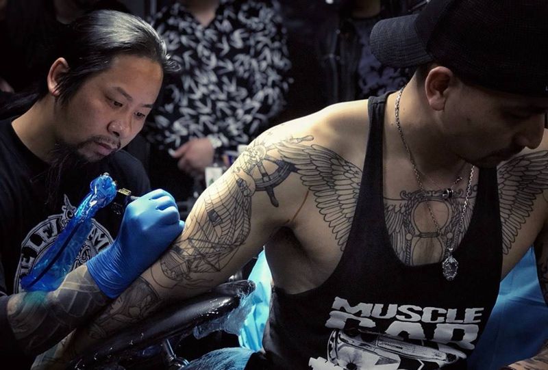 我们很忙纹身图片_欧美传统腰部肩部腹部臀部胸部背部颈部手部纹身图案