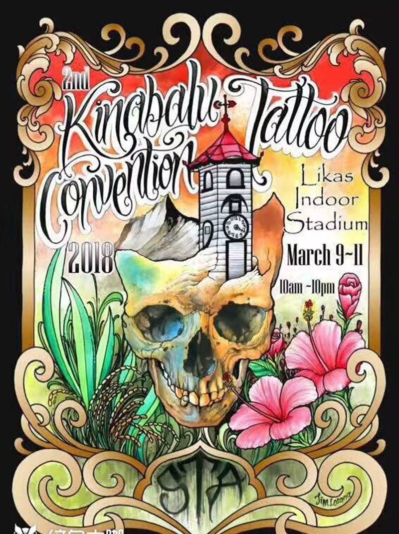 马来西亚纹身展纹身图片_写实植物腰部肩部手臂手部背部清新人物胸部纹身图案