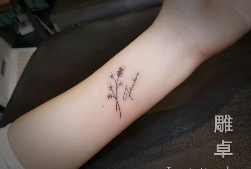 手腕小清新纹身图片_手臂Old School纹身图案