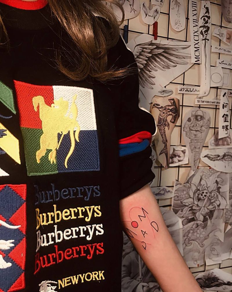 爸爸妈妈纹身图片