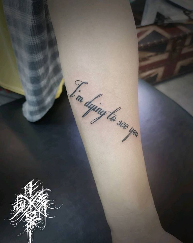 小臂英文纹身图片_手臂花体字纹身图案