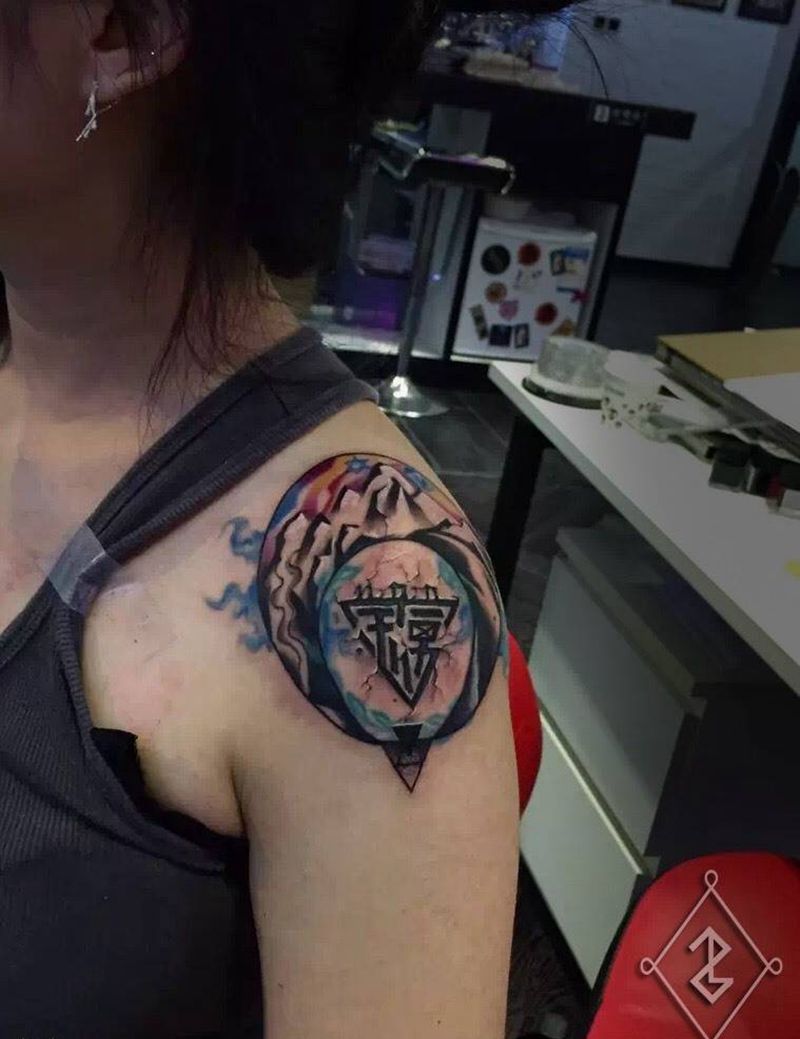 几何抽象修改纹身纹身图片