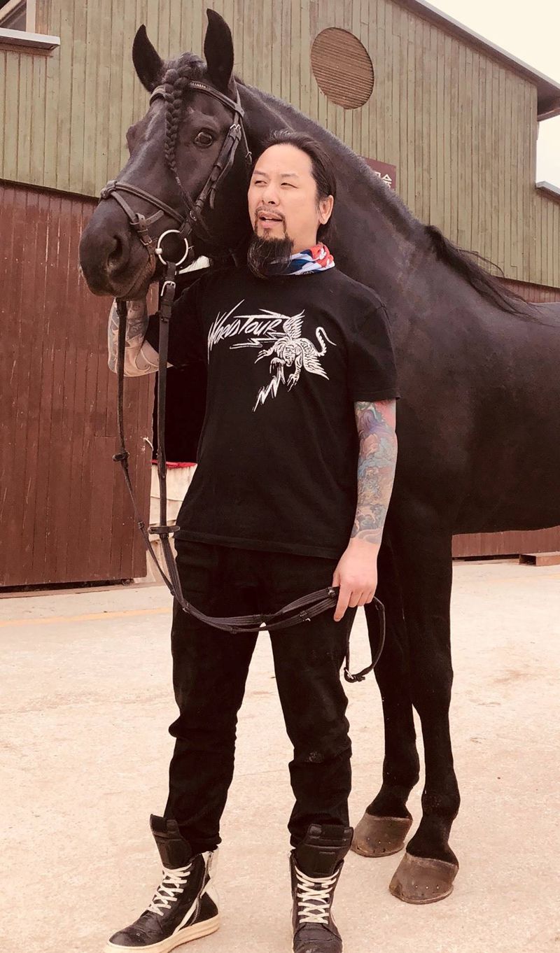 弗里斯兰纹身图片_师宠物马纹身图案