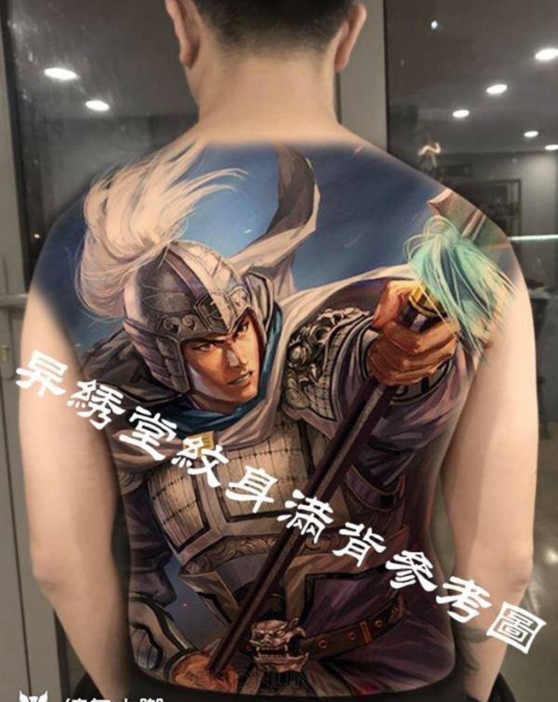 招模特纹身图片_成品手稿插画背部腰部臀部腹部肩部胸部颈部纹身图案