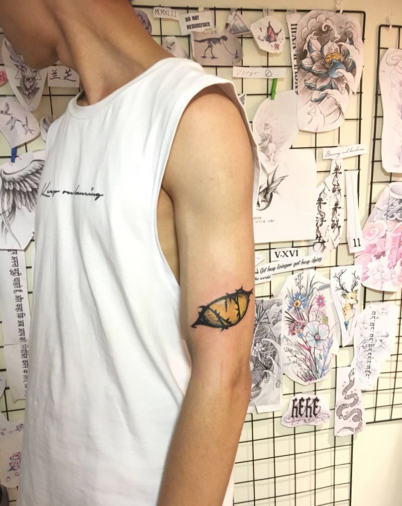 猫眼睛纹身图片