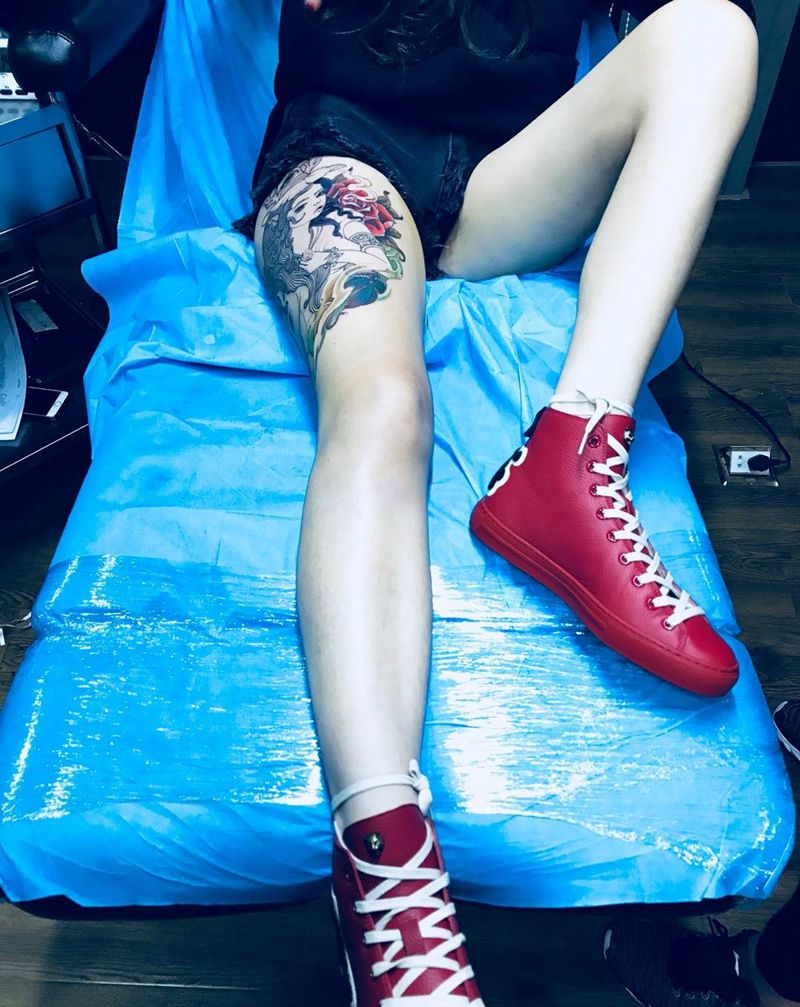 new school纹身图片_欧美传统肖像颈部手臂背部腿部手部肩部臀部纹身图案